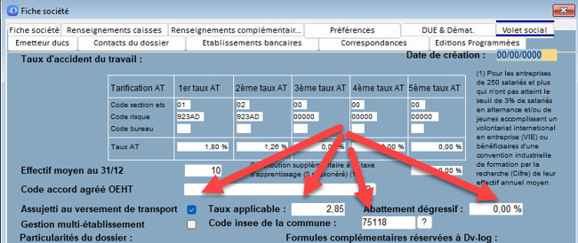 2024 -> Changez vos taux AT – versement de transport