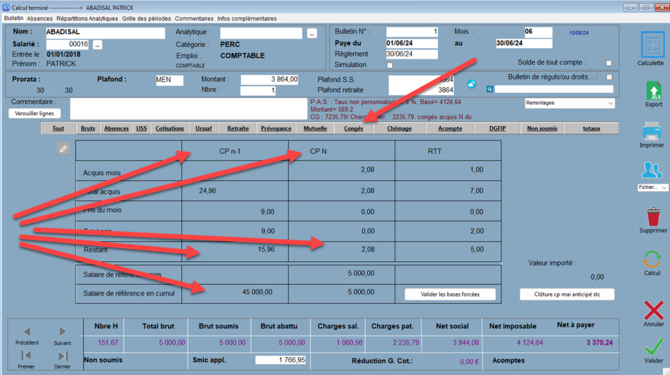 Mise à jour des congés payés 2024 Mise à jour des congés payés 2024